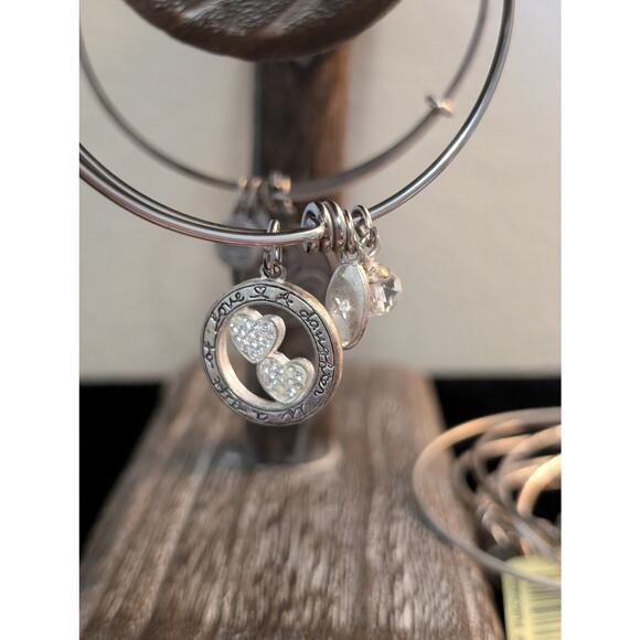 Eleven Alex and Ani Silver Tone Flex Wire Bangle Bracelet Lot - Picture 9 of 10